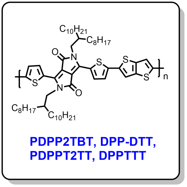 P9107-有机光电子聚合物给体材料PDPP2TBT, DPP-DTT, PDPPT2TT, DPPTTT, PTT-DTDPP，1260685-66-2