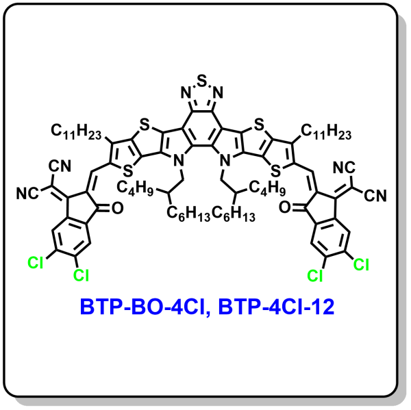 N5106-有机光电子非富勒烯受体小分子材料BTP-BO-4Cl ,BTP(C11)-BO-4Cl,Y6-BO-4Cl