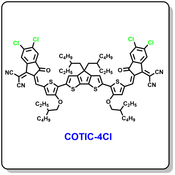 N5052-有机光电子非富勒烯受体小分子材料COTIC-4Cl,2328092-51-7