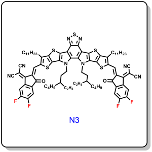 N5144-有机光电子非富勒烯受体小分子材料N3,2640657-07-2