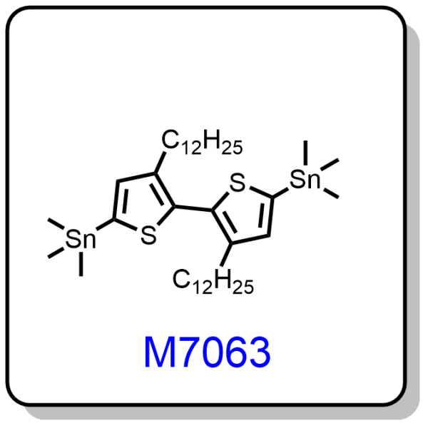 M7063——(3,3'-didodecyl-2,2'-bithiophene-5,5'-diyl)bis(trimethylstannane)，1048694-54-7