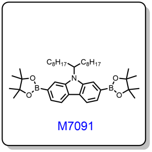 M7091——9-(heptadecan-9-yl)-2,7-bis(4,4,5,5-tetramethyl-1,3,2-dioxaborolan-2-yl)-9H-carbazole,958261-51-3