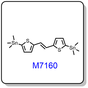 M7160——(E)-1,2-bis(5-(trimethylstannyl)thiophen-2-yl)ethene，477789-30-3