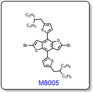 M8005——2,6-dibromo-4,8-bis(5-(2-ethylhexyl)thiophen-2-yl)benzo[1,2-b:4,5-b']dithiophene,1482447-24-4