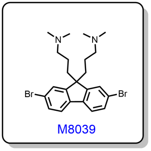 M8039——3,3'-(2,7-dibromo-9H-fluorene-9,9-diyl)bis(N,N-dimethylpropan-1-amine)