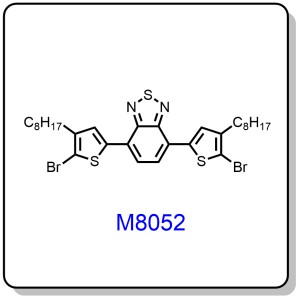 M8052——4,7-bis(5-bromo-4-octylthiophen-2-yl)benzo[c][1,2,5]thiadiazole，457931-23-6