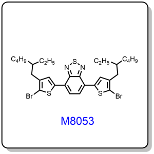 M8053——4,7-bis(5-bromo-4-(2-ethylhexyl)thiophen-2-yl)benzo[c][1,2,5]thiadiazole，1246949-11-0