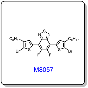 M8057——4,7-bis(5-bromo-4-octylthiophen-2-yl)-5,6-difluorobenzo[c][1,2,5]thiadiazole,1283598-36-6