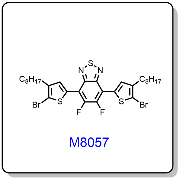 M8057——4,7-bis(5-bromo-4-octylthiophen-2-yl)-5,6-difluorobenzo[c][1,2,5]thiadiazole,1283598-36-6
