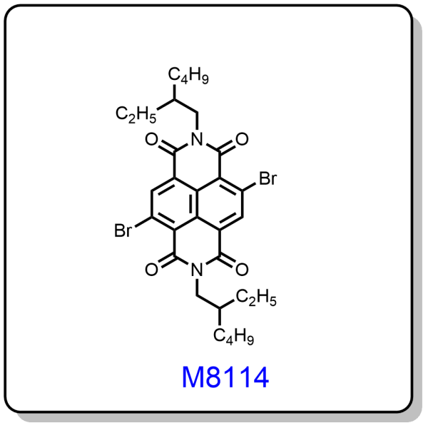 M8114——2,6-dibromo-N,N'-bis(2-ethylhexyl)-naphthalene-1,4,5,8-tetracarboxylic acid diimide