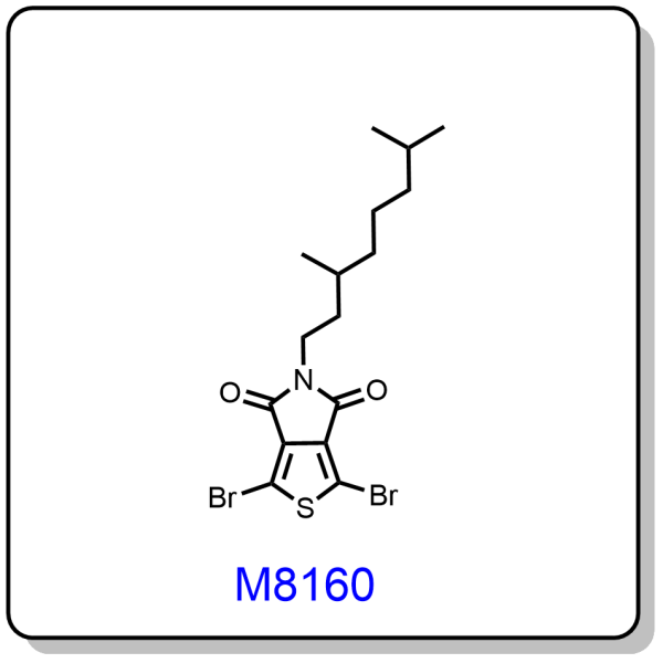 M8160——1,3-dibromo-5-(3,7-dimethyloctyl)-4H-thieno[3,4-c]pyrrole-4,6(5H)-dione,1231160-84-1