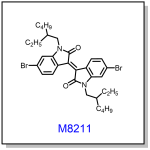 M8211——(E)-6,6'-dibromo-1,1'-bis(2-ethylhexyl)-[3,3'-biindolinylidene]-2,2'-dione