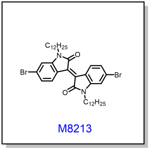 M8213——(E)-6,6'-dibromo-1,1'-didodecyl-[3,3'-biindolinylidene]-2,2'-dione