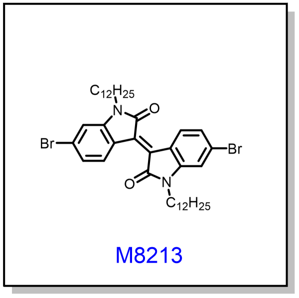 M8213——(E)-6,6'-dibromo-1,1'-didodecyl-[3,3'-biindolinylidene]-2,2'-dione