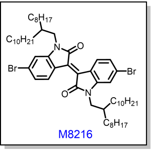 M8216——(E)-6,6'-dibromo-1,1'-bis(2-octyldodecyl)-[3,3'-biindolinylidene]-2,2'-dione