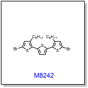 M8242——5,5''-dibromo-3,3''-dioctyl-2,2':5',2''-terthiophene