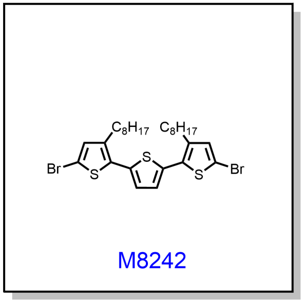 M8242——5,5''-dibromo-3,3''-dioctyl-2,2':5',2''-terthiophene