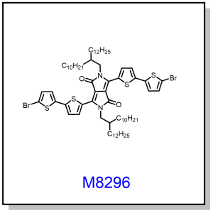 M8296——3,6-bis(5'-bromo-[2,2'-bithiophen]-5-yl)-2,5-bis(2-decyltetradecyl)-2,5-dihydropyrrolo[3,4-c]pyrrole-1,4-dione