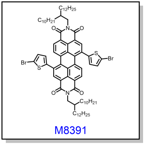 M8391——5,12-bis(5-bromothiophen-2-yl)-2,9-bis(2-decyltetradecyl)anthra[2,1,9-def:6,5,10-d'e'f']diisoquinoline-1,3,8,10(2H,9H)-tetraone
