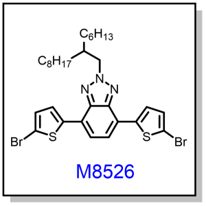 M8526——4,7-bis(5-bromothiophen-2-yl)-2-(2-hexyldecyl)-2H-benzo[d][1,2,3]triazole