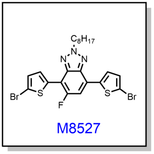 M8527——4,7-bis(5-bromothiophen-2-yl)-5-fluoro-2-octyl-2H-benzo[d][1,2,3]triazole