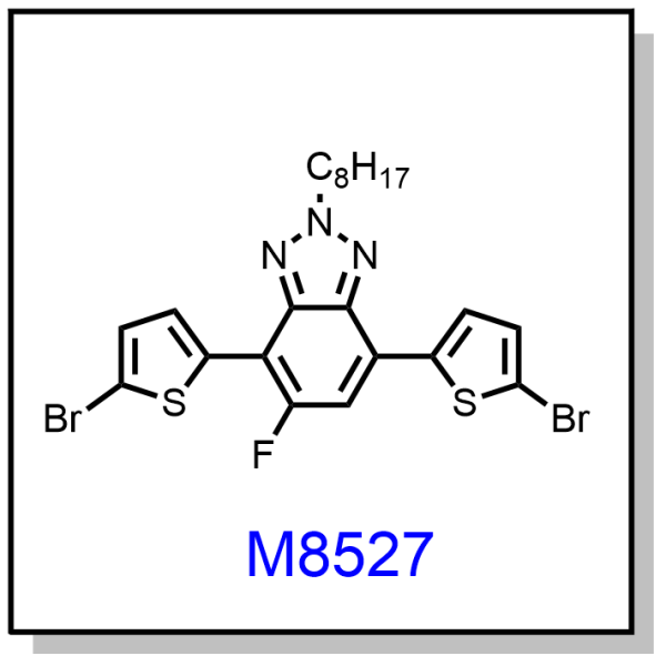 M8527——4,7-bis(5-bromothiophen-2-yl)-5-fluoro-2-octyl-2H-benzo[d][1,2,3]triazole