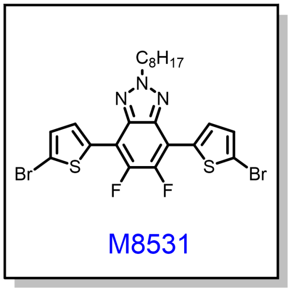 M8531——4,7-bis(5-bromothiophen-2-yl)-5,6-difluoro-2-octyl-2H-benzo[d][1,2,3]triazole