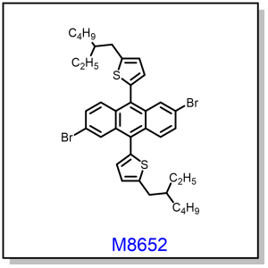 M8652——5,5'-(2,6-dibromoanthracene-9,10-diyl)bis(2-(2-ethylhexyl)thiophene)