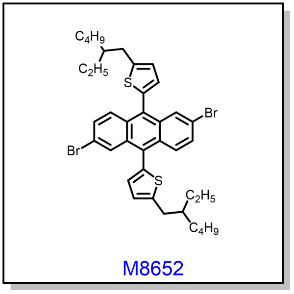 M8652——5,5'-(2,6-dibromoanthracene-9,10-diyl)bis(2-(2-ethylhexyl)thiophene)