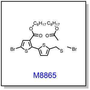 M8865——dioctyl 5,5''-dibromo-[2,2':5',2''-terthiophene]-3,3''-dicarboxylate
