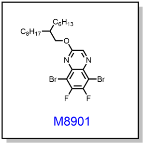 M8901——5,8-dibromo-6,7-difluoro-2-(3-hexyldecyloxy)quinoxaline