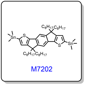 M7202——(4,4,9,9-tetraoctyl-4,9-dihydro-s-indaceno[1,2-b:5,6-b']dithiophene-2,7-diyl)bis(trimethylstannane)