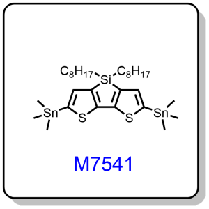 M7541——4,4-dioctyl-2,6-bis(trimethylstannyl)-4H-silolo[3,2-b:4,5-b']dithiophene